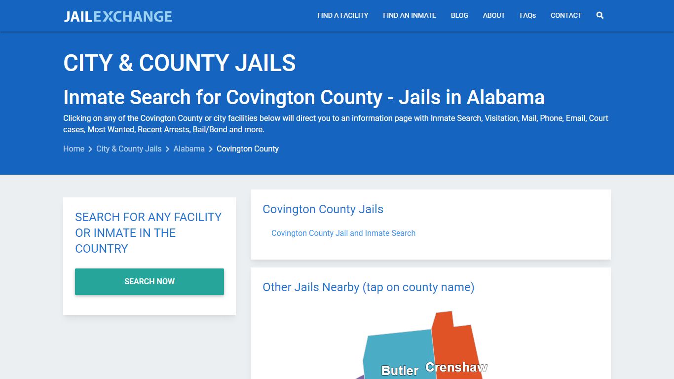 Inmate Search for Covington County | Jails in Alabama - Jail Exchange